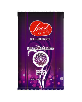 Lubricante Feel Love Multiorgásmico Fresa 5ml